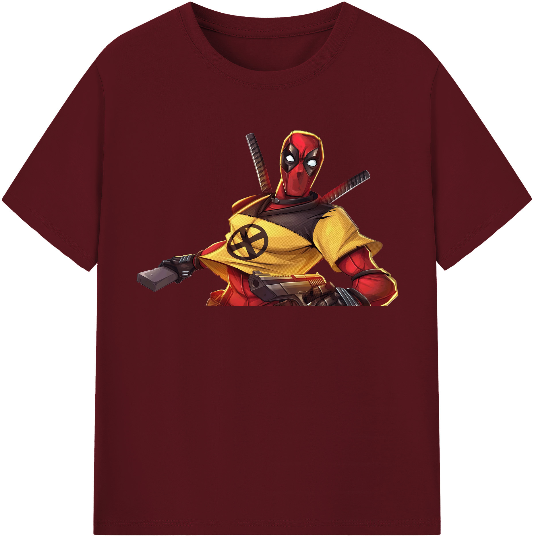（画像用） Deadpool デッドプール 綿100％半袖Tシャツ（フロントプリント）